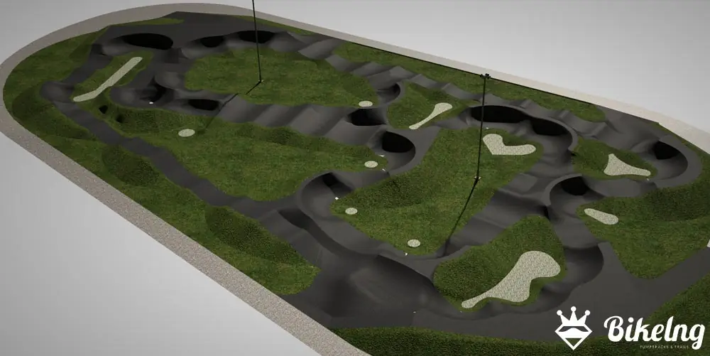 3D vizualizácia modulárneho pumptracku
