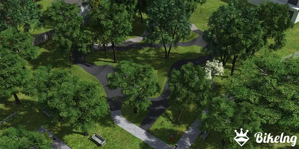 3D vizualizácia pumptracku s okolím